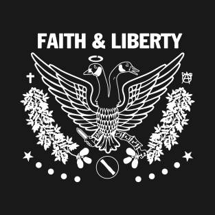 Faith & Liberty White Logo T-Shirt