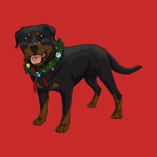 Christmas / Holiday Rottweiler T-Shirt