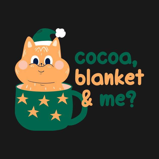 Cocoa, blanket & me? | Christmas Kitty Design by Enchantedbox