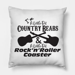 Little Bit Country Bears - Little Bit Rock'n'Roller Coaster Pillow