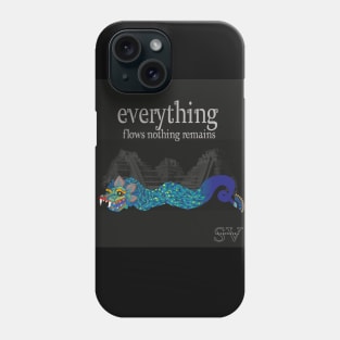 colorful feathered serpent Phone Case