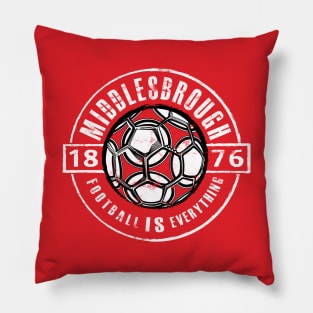 Football Is Everything - Middlesbrough Vintage Pillow