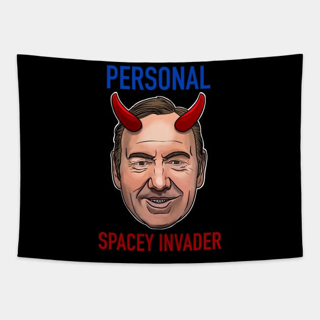 PERSONAL SPACEY INVADER Tapestry by JIMDOWNTATTOOS