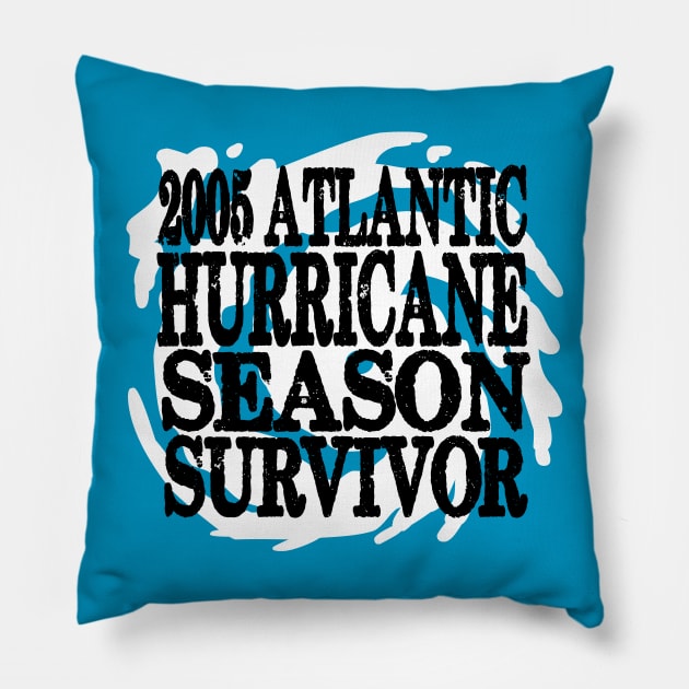 2005 Atlantic Hurricane Season Survivor Pillow by LJAIII