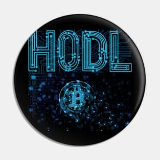 HODL Circuit Board | Bitcoin Buy & Hold for Hodler Pin