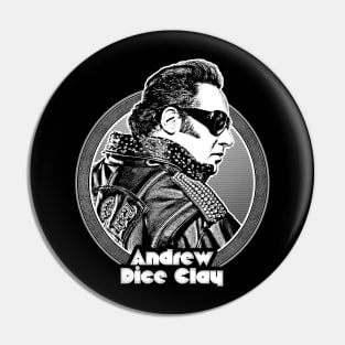 Andrew Dice Clay /// Retro Style Fan Design Pin