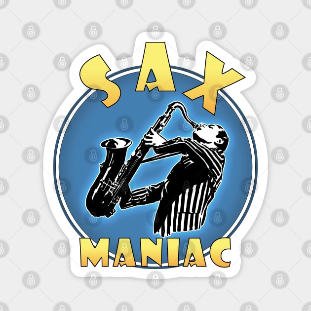Sax Maniac Magnet by ranxerox79