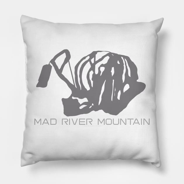 Mad River Mountain Resort 3D Pillow by Mapsynergy