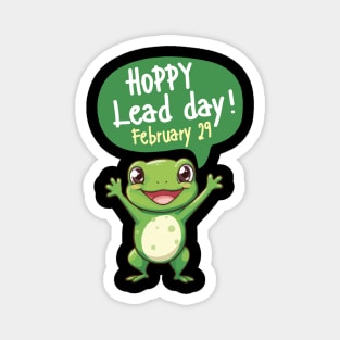Funny Frog Lover Hoppy Leap Day February 29 Birthday Magnet