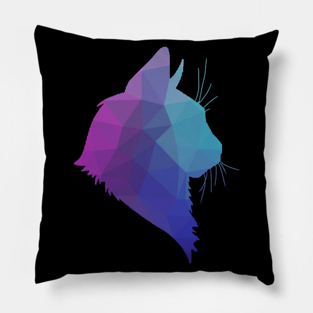 Unicorn Cat - CatCollection #3 Pillow by Colorana