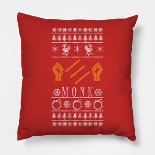 Final Fantasy XIV Monk Ugly Christmas Sweater Pillow