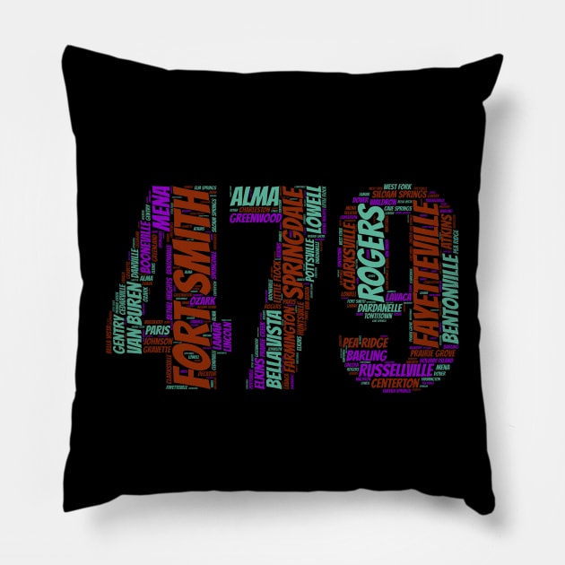 Fayetteville and the 479 Pillow by GeePublic