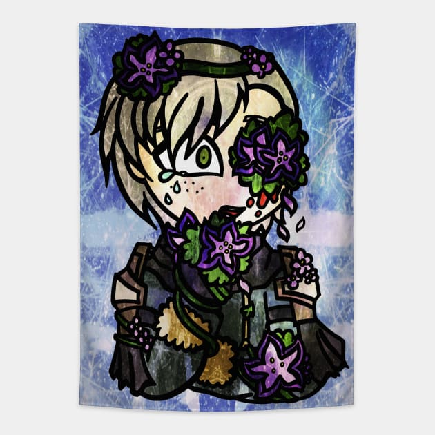 FE3H | Violets & Loss Tapestry by ScribbleSketchScoo