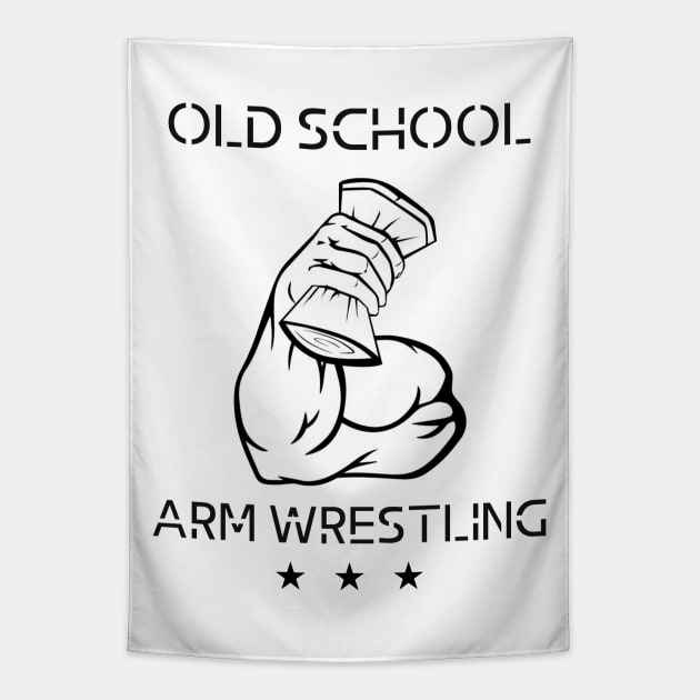 Old School Arm Wrestling 2 Tapestry by KingsLightStore