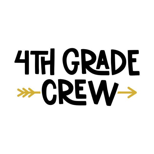 4th Grade Crew Funny Kids Back to School by ThreadSupreme