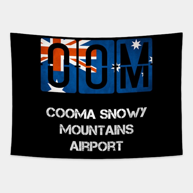 OOM Cooma Snowy Mountains Airport code Tapestry by Storeology