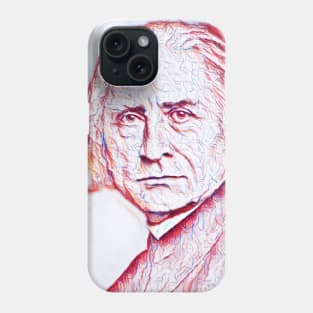 Franz Liszt Portrait | Franz Liszt Artwork | Line Art Phone Case