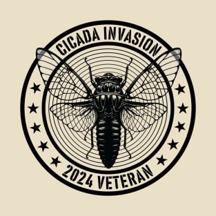 Cicada Invasion 2024 Veteran T-Shirt