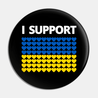 I Support Ukraine Pin