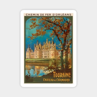 Touraine Château de Chambord Vintage Poster 1913 Magnet