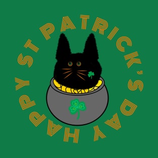 St Patrick’s Day Shamrock Cat T-Shirt