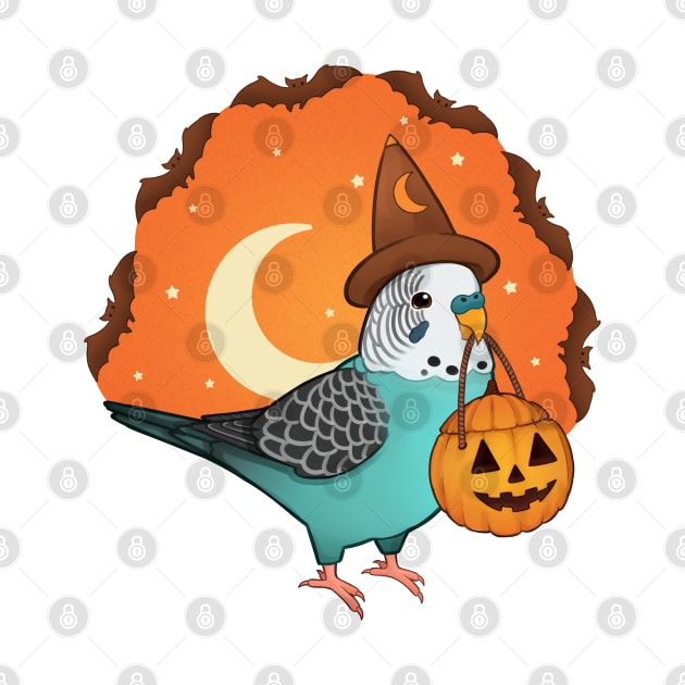 Halloween Budgie by merue