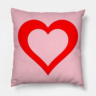 A hole in my Heart for you in red Pillow