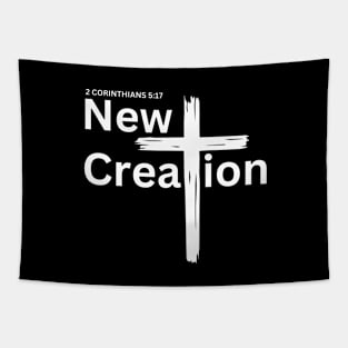 Anyone in Christ is a new creation - Jesus Christ Cross - Bible verses T-shirts T shirts tees hoodies mugs wall art Tapestry