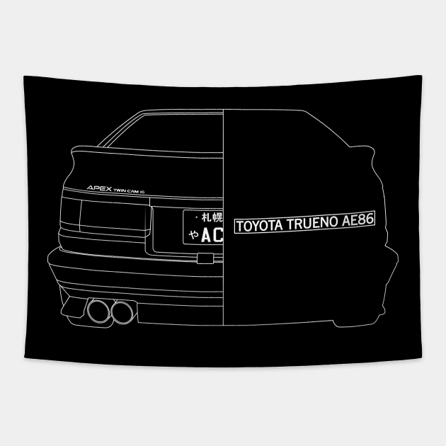 Toyota - TRUENO AE86 "Hachi-Roku" Tapestry by Cero