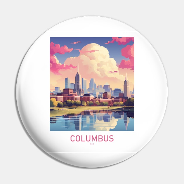 COLUMBUS Pin by MarkedArtPrints