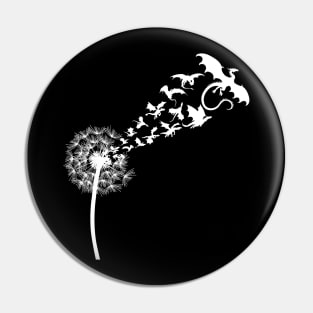 Dandelion Dragon Soar Free Light Pin