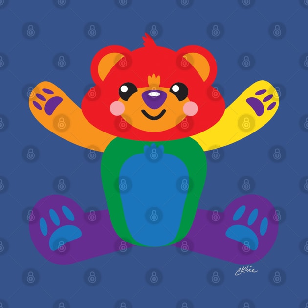 Gay Pride Flag Teddy Bear by CKline