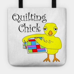 Quilting Chick Funny Needlecraft Hobby Tote