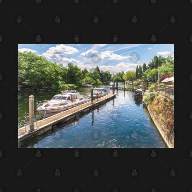 Moored Boats at Ray Mill Island by IanWL