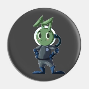 AN ALIEN RABBIT ASTRONAUT CARTOON CHARACTER Pin