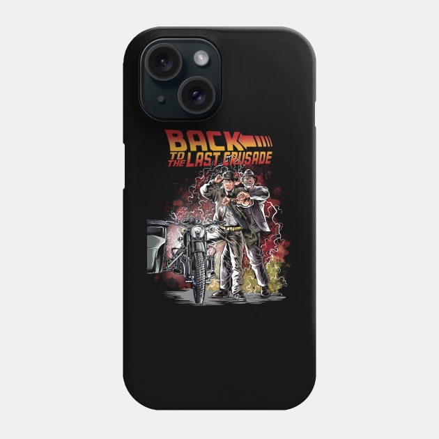 Back to the Last Crusade Phone Case by Zascanauta