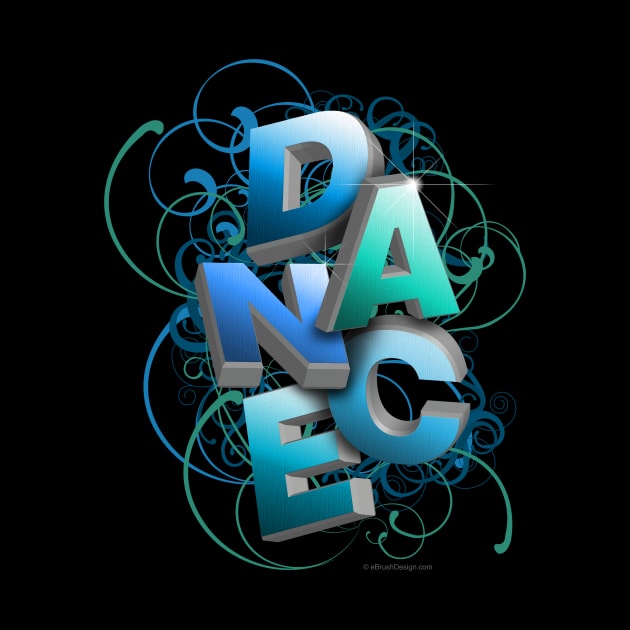 3D Typographic Dance and Ballet Design (Spring) by eBrushDesign