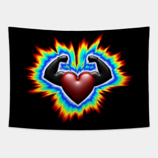 strong heart Tapestry
