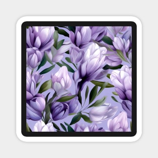 Lavender Flower Pattern Type 1 Magnet