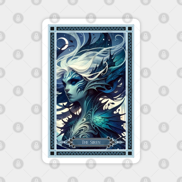 The Siren Tarot Card Magnet by HolidayBug