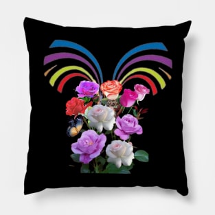 nice flowers art Pillow