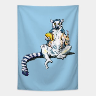 Taco Lemur Tapestry