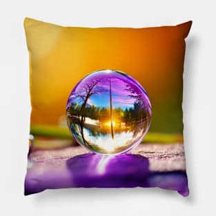 Water Drop Dewdrop Nature Serene Calm Pillow