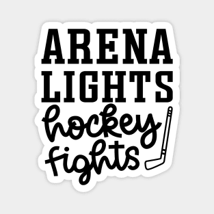 Arena Lights Hockey Fights Hockey Mom Cute Funny Magnet