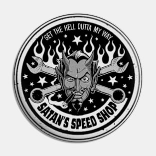 Satan's Speed Shop Pin