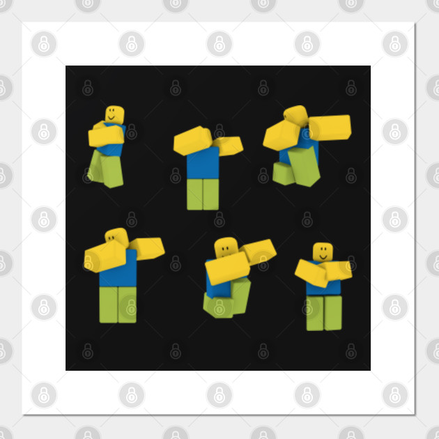 Roblox Dabbing Dancing Dab Noobs Sticker Pack Sticker Roblox Posters And Art Prints Teepublic - roblox noob package