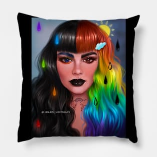 Rainbow girl Pillow