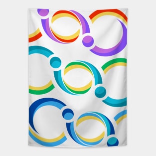 Abstract dumbbells Tapestry