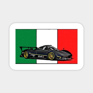 Pagani Zonda R Italian Print Magnet