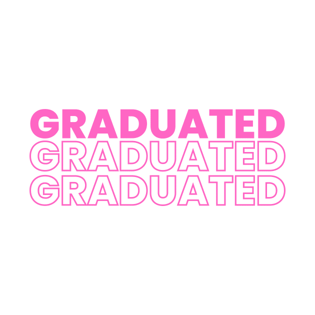 GRADUATED GRADUATED GRADUATED in pink by PanyaCreative